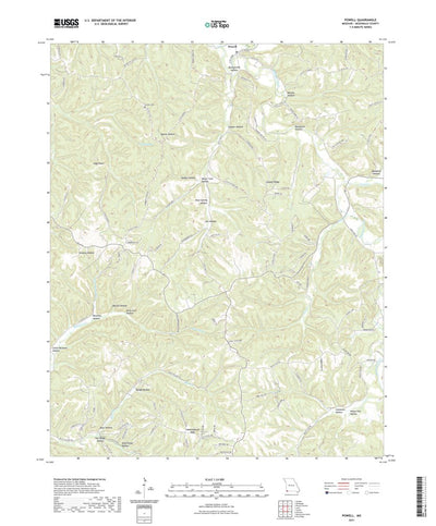 United States Geological Survey Powell, MO (2021, 24000-Scale) digital map