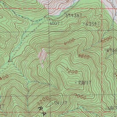 United States Geological Survey Powell Mountain NE, NV (1987, 24000-Scale) digital map