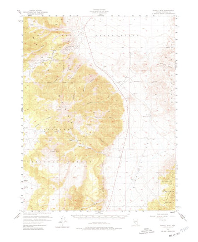 United States Geological Survey Powell Mountain, NV (1955, 62500-Scale) digital map