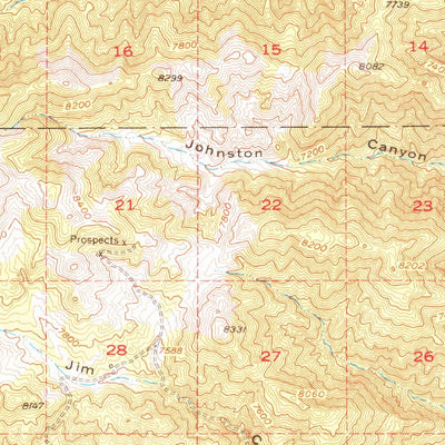 United States Geological Survey Powell Mountain, NV (1955, 62500-Scale) digital map