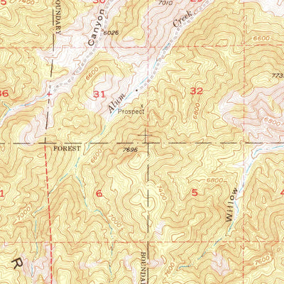 United States Geological Survey Powell Mountain, NV (1955, 62500-Scale) digital map