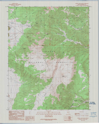 United States Geological Survey Powell Mountain, NV (1989, 24000-Scale) digital map