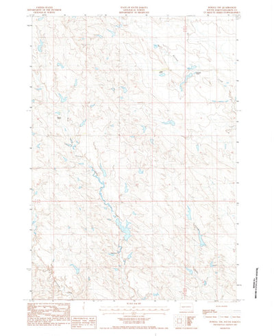 United States Geological Survey Powell NW, SD (1983, 24000-Scale) digital map