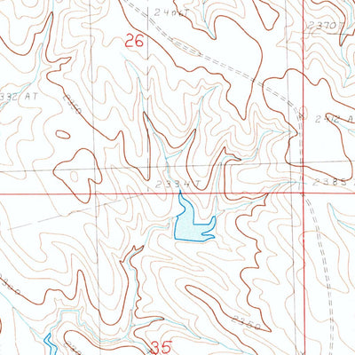 United States Geological Survey Powell NW, SD (1983, 24000-Scale) digital map
