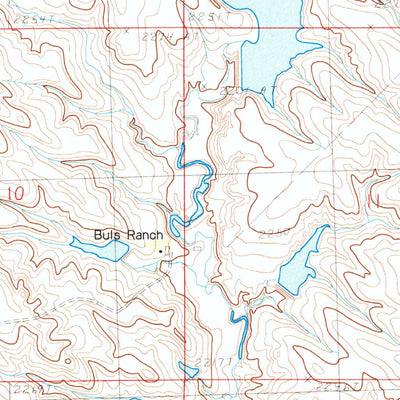 United States Geological Survey Powell NW, SD (1983, 24000-Scale) digital map