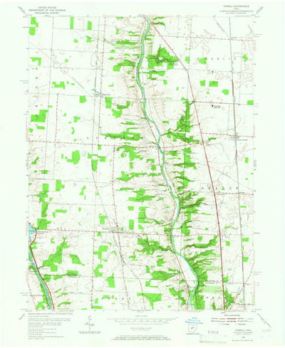 United States Geological Survey Powell, OH (1955, 24000-Scale) digital map