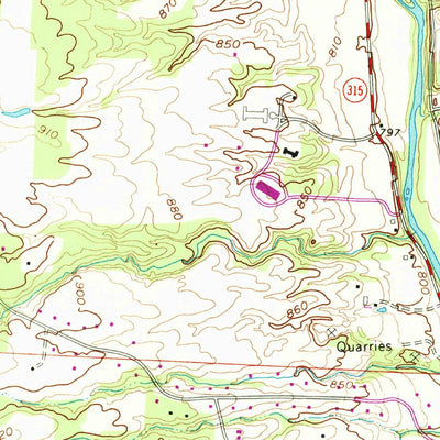 United States Geological Survey Powell, OH (1967, 24000-Scale) digital map