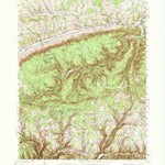 United States Geological Survey Powell, PA (1943, 62500-Scale) digital map
