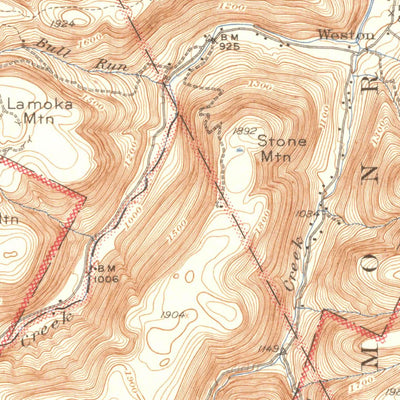 United States Geological Survey Powell, PA (1945, 62500-Scale) digital map