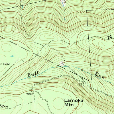 United States Geological Survey Powell, PA (1969, 24000-Scale) digital map