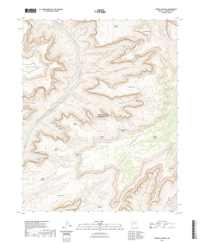 United States Geological Survey Powell Plateau, AZ (2021, 24000-Scale) digital map