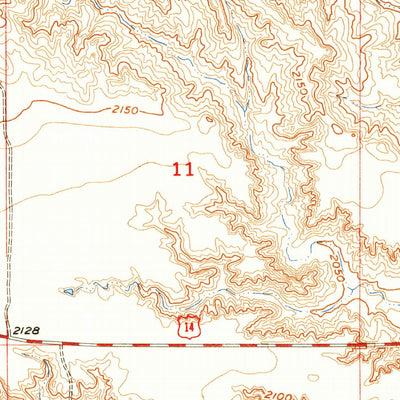 United States Geological Survey Powell, SD (1954, 24000-Scale) digital map