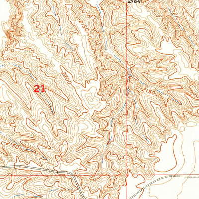 United States Geological Survey Powell, SD (1954, 24000-Scale) digital map