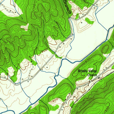 United States Geological Survey Powell, TN (1952, 24000-Scale) digital map