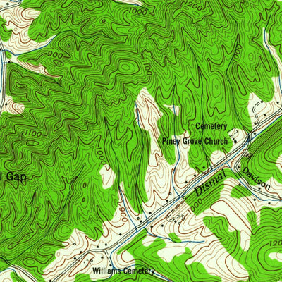 United States Geological Survey Powell, TN (1952, 24000-Scale) digital map