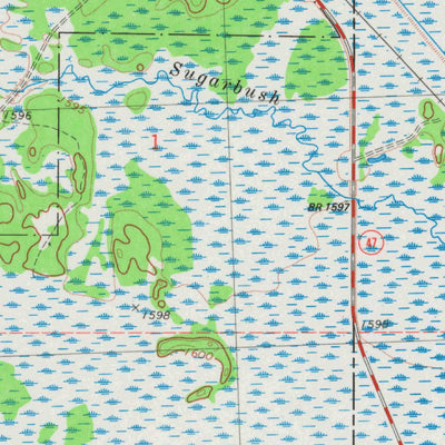 United States Geological Survey Powell, WI (1981, 24000-Scale) digital map