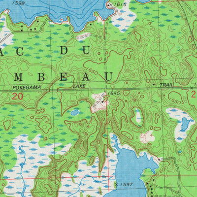 United States Geological Survey Powell, WI (1981, 24000-Scale) digital map