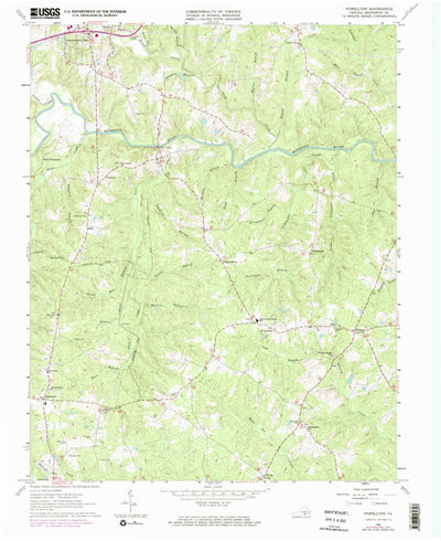 United States Geological Survey Powellton, VA (1963, 24000-Scale) digital map