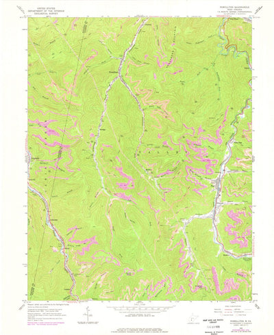 United States Geological Survey Powellton, WV (1965, 24000-Scale) digital map