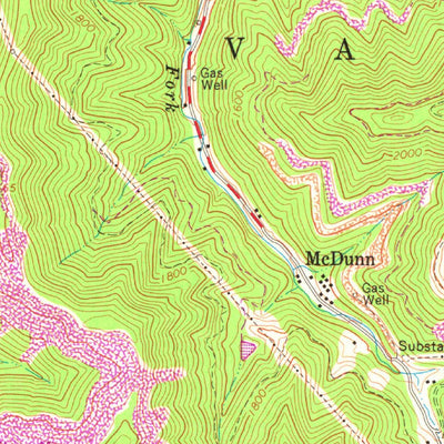 United States Geological Survey Powellton, WV (1965, 24000-Scale) digital map