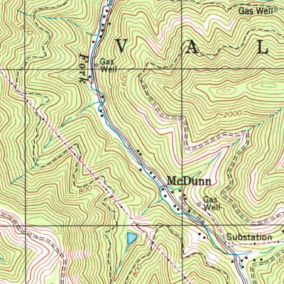 United States Geological Survey Powellton, WV (1996, 24000-Scale) digital map
