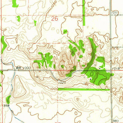 United States Geological Survey Power, ND (1960, 24000-Scale) digital map