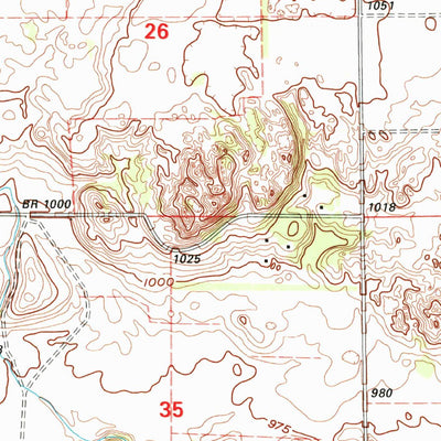 United States Geological Survey Power, ND (1998, 24000-Scale) digital map