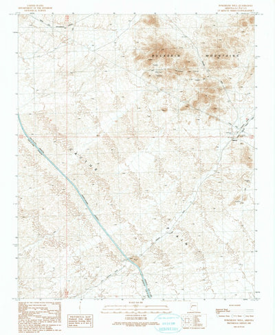 United States Geological Survey Powerline Well, AZ (1990, 24000-Scale) digital map