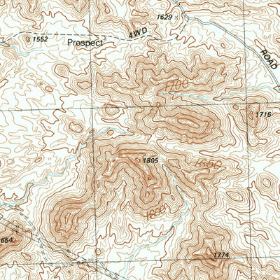 United States Geological Survey Powerline Well, AZ (1990, 24000-Scale) digital map