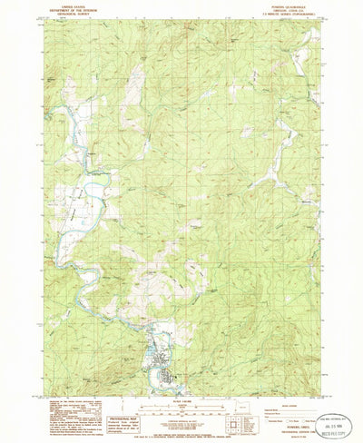 United States Geological Survey Powers, OR (1986, 24000-Scale) digital map