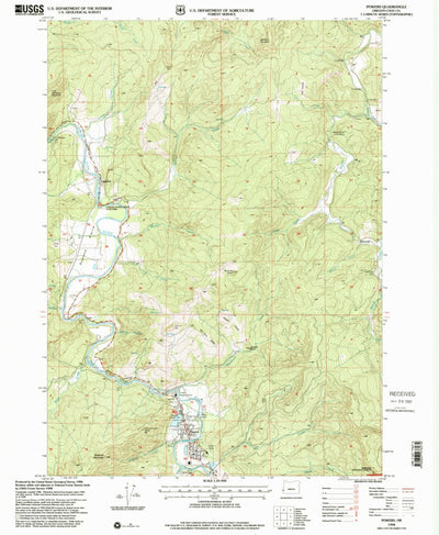 United States Geological Survey Powers, OR (1998, 24000-Scale) digital map