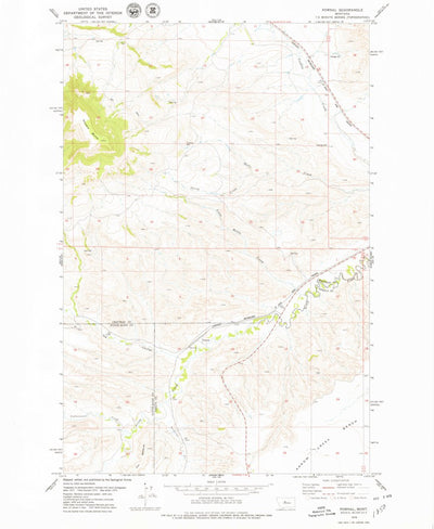 United States Geological Survey Pownal, MT (1979, 24000-Scale) digital map