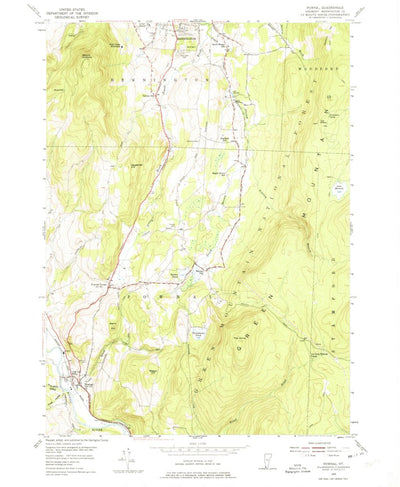 United States Geological Survey Pownal, VT (1954, 24000-Scale) digital map