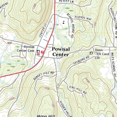 United States Geological Survey Pownal, VT (2021, 24000-Scale) digital map