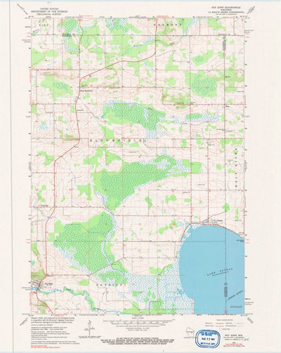 United States Geological Survey Poy Sippi, WI (1961, 24000-Scale) digital map