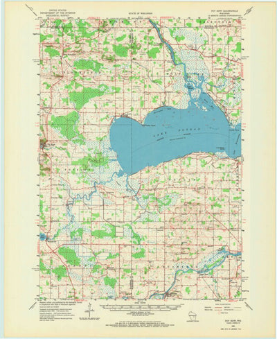 United States Geological Survey Poy Sippi, WI (1961, 62500-Scale) digital map