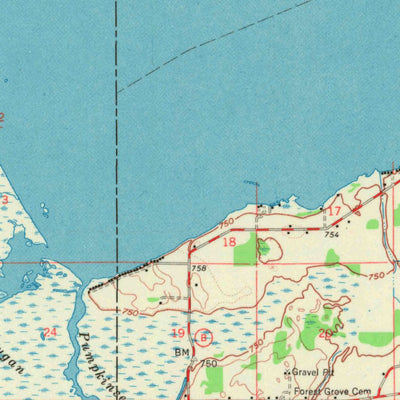 United States Geological Survey Poy Sippi, WI (1961, 62500-Scale) digital map