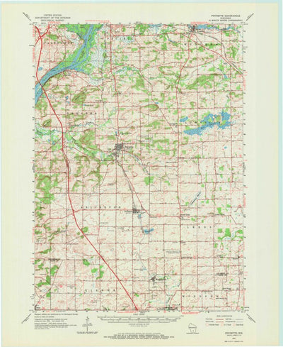 United States Geological Survey Poynette, WI (1962, 62500-Scale) digital map