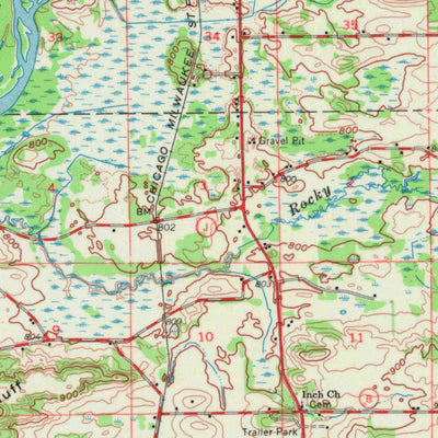 United States Geological Survey Poynette, WI (1962, 62500-Scale) digital map
