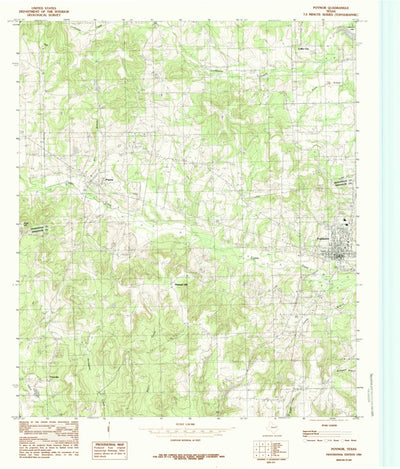 United States Geological Survey Poynor, TX (1984, 24000-Scale) digital map