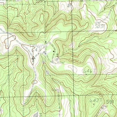 United States Geological Survey Poynor, TX (1984, 24000-Scale) digital map