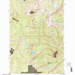 United States Geological Survey Pozega Lakes, MT (1996, 24000-Scale) digital map