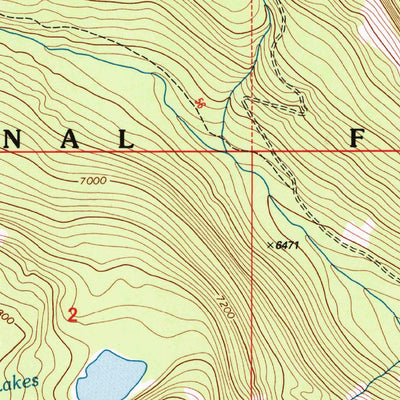 United States Geological Survey Pozega Lakes, MT (1996, 24000-Scale) digital map