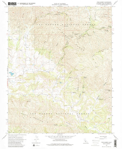 United States Geological Survey Pozo Summit, CA (1967, 24000-Scale) digital map