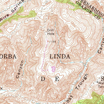 United States Geological Survey Prado Dam, CA (1967, 24000-Scale) digital map