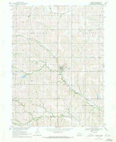 United States Geological Survey Prague, NE (1969, 24000-Scale) digital map