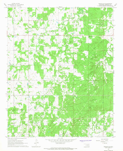 United States Geological Survey Prague SE, OK (1967, 24000-Scale) digital map