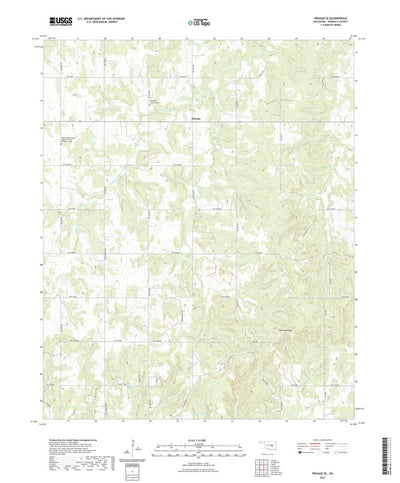 United States Geological Survey Prague SE, OK (2022, 24000-Scale) digital map