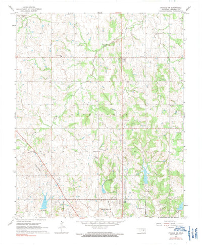 United States Geological Survey Prague SW, OK (1967, 24000-Scale) digital map