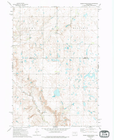 United States Geological Survey Prairie Center School, SD (1973, 24000-Scale) digital map